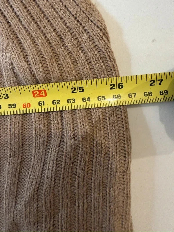 Yours Brown Ribbed Sleeveless Jumper 14/16