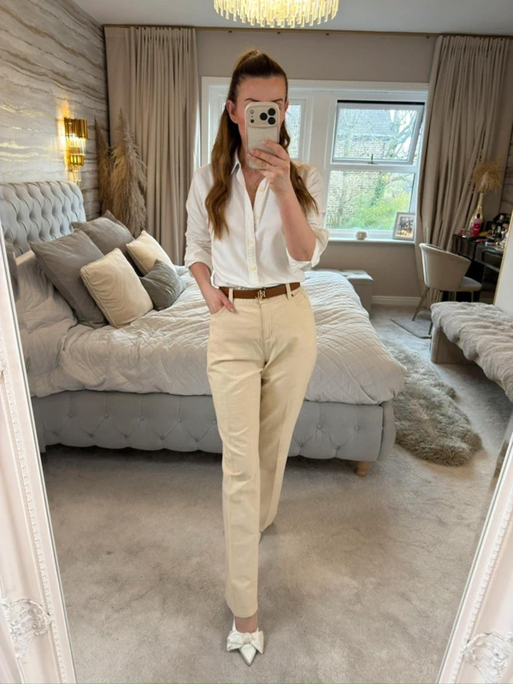 Per Una Cream Trouser 14